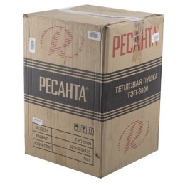 Тепловые пушки Ресанта ТЭП-3000 67/1/2 Тепловая электрическая пушка { квадратная, 220В, вентилятор/1500/3000 Вт, 6,1 кг }